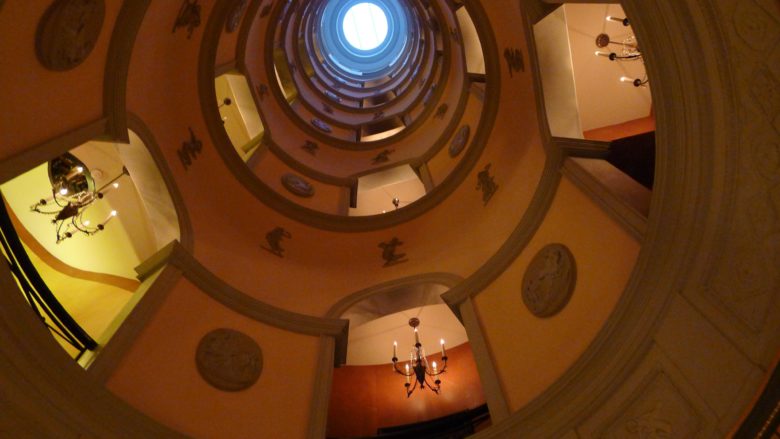 The six storey L'Hotel Atrium